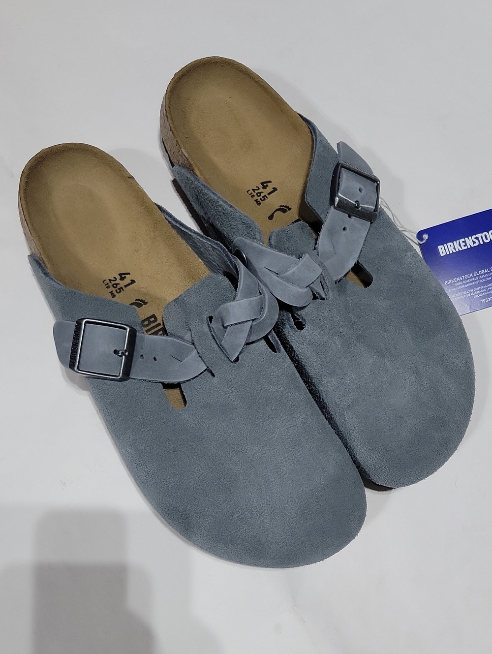 Birkenstock Boston Suede Clogs Shoes size 41 L10 NWT - Picture 2 of 5